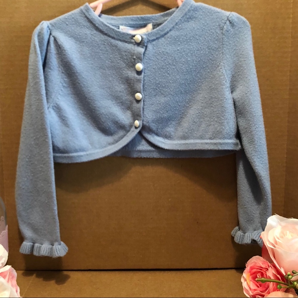 Janie and Jack 18-24M Crop Cardigan Blue